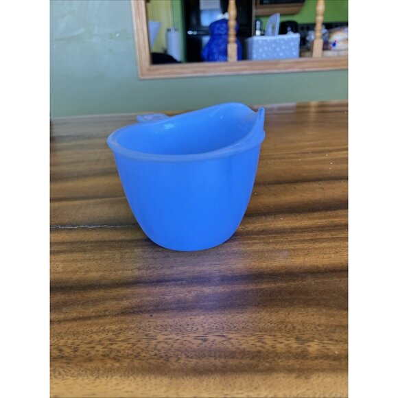 Vintage Delphite Blue Milk Glass 1 Cup Measuring Tab Handle - Picture 11 of 13